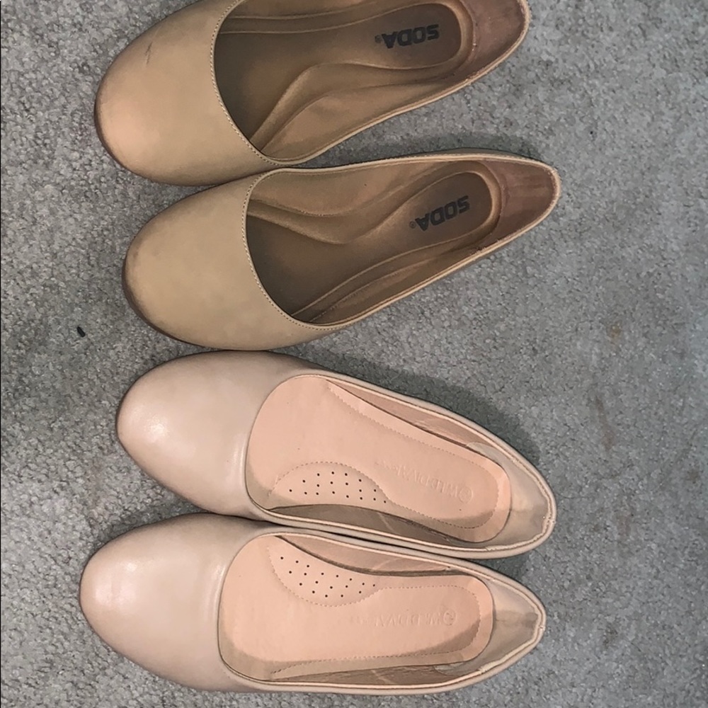 Tan colored flats